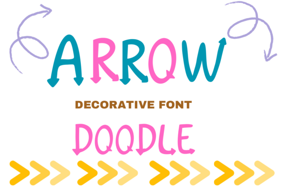 Arrow Doodle Font for Creative Projects