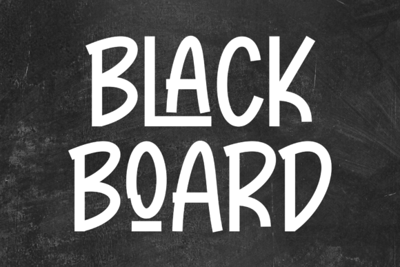 Black Board Font for Bold Campaigns