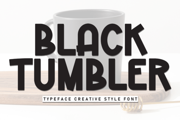 Black Tumbler Font for Creative Projects
