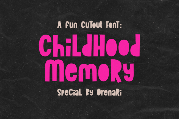 Childhood Memory Font Review