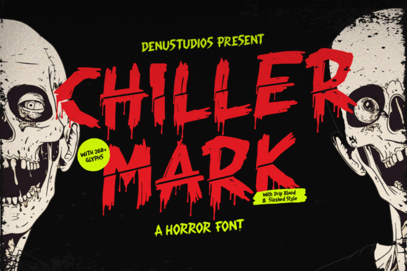 Chiller Mark Font for Halloween Campaigns