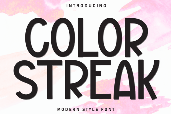 Color Streak Font Review