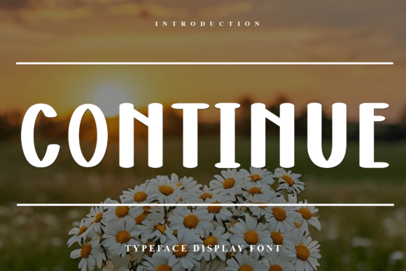 Continue Font for Editorial Design