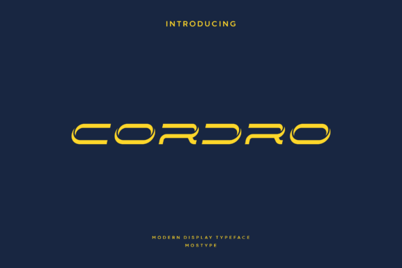 Cordro Font for Bold Web Design