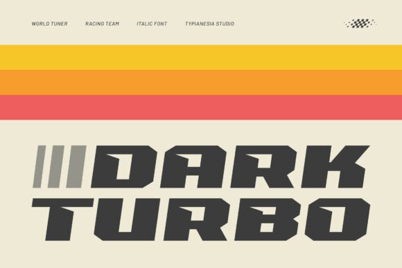 Dark Turbo – Bold Display Font
