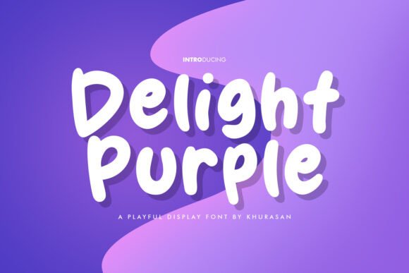 Delight Purple Font for Creative Projects