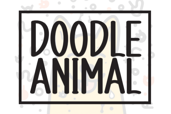 Doodle Animal Font for Creative Makers
