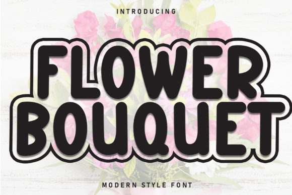 Flower Bouquet Font for Business Branding