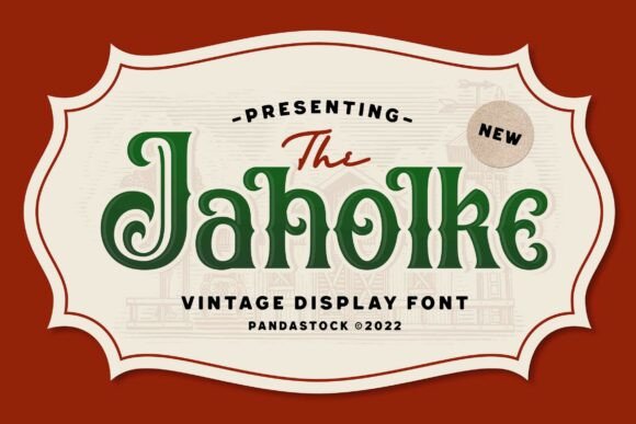 Jaholke Font for Vintage Branding