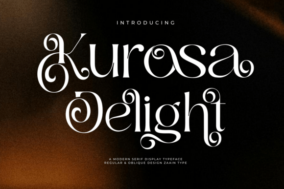 Kurosa Delight: A Font for Elegant Design