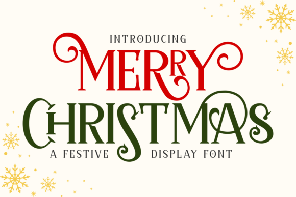 Merrychristmas Regular Font
