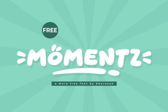 Momentz: A Cute Display Font for Creative Projects