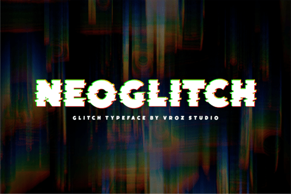 Neoglitch: A Glitchy Display Font
