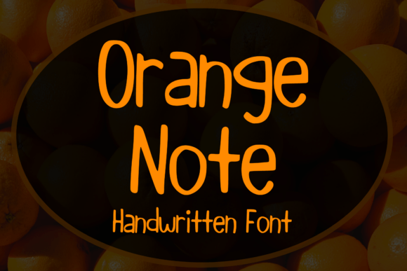 Orange Note Font for Web Design