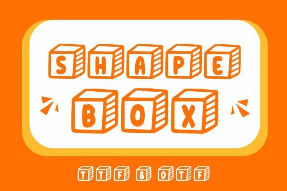Shape Box Font for Creative Makers