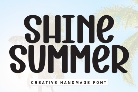 Shine Summer Font for Creative Projects