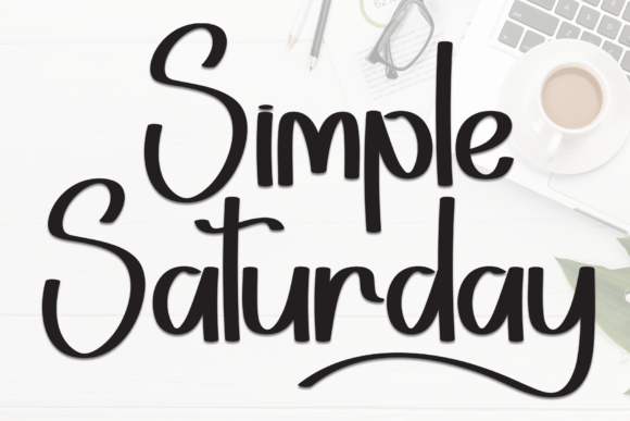 Simple Saturday Font for Creative Projects