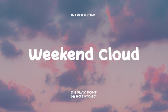 Weekend Cloud Font for Web Design
