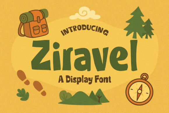 Ziravel: A Bold Display Font for Adventure-Driven Campaigns
